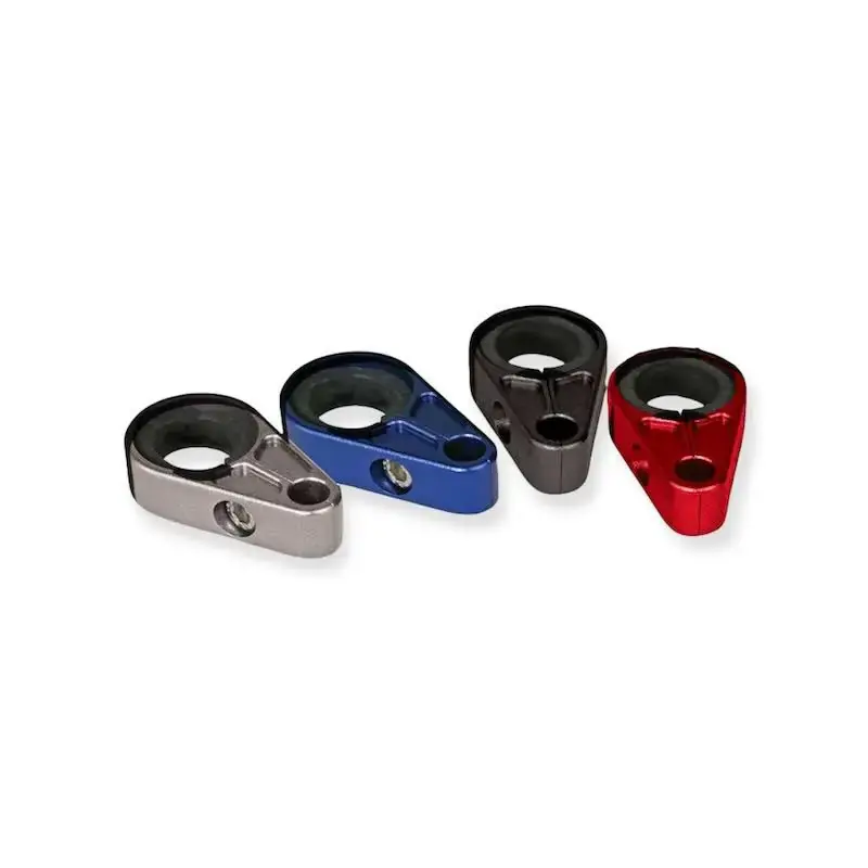 Réduction SUPPORTS DURITES FREIN AVANT ANODISEES NOIR 19 A 25MM
