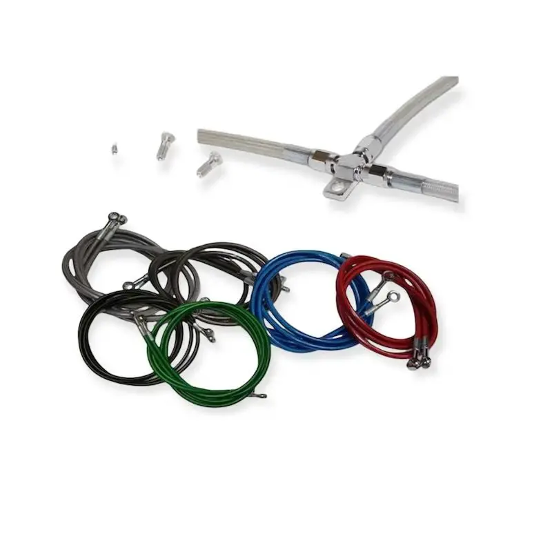 Haute Qualité KIT DURITES FREIN AVANT AVIATION AVEC T CARBONE KAWA KFX 450