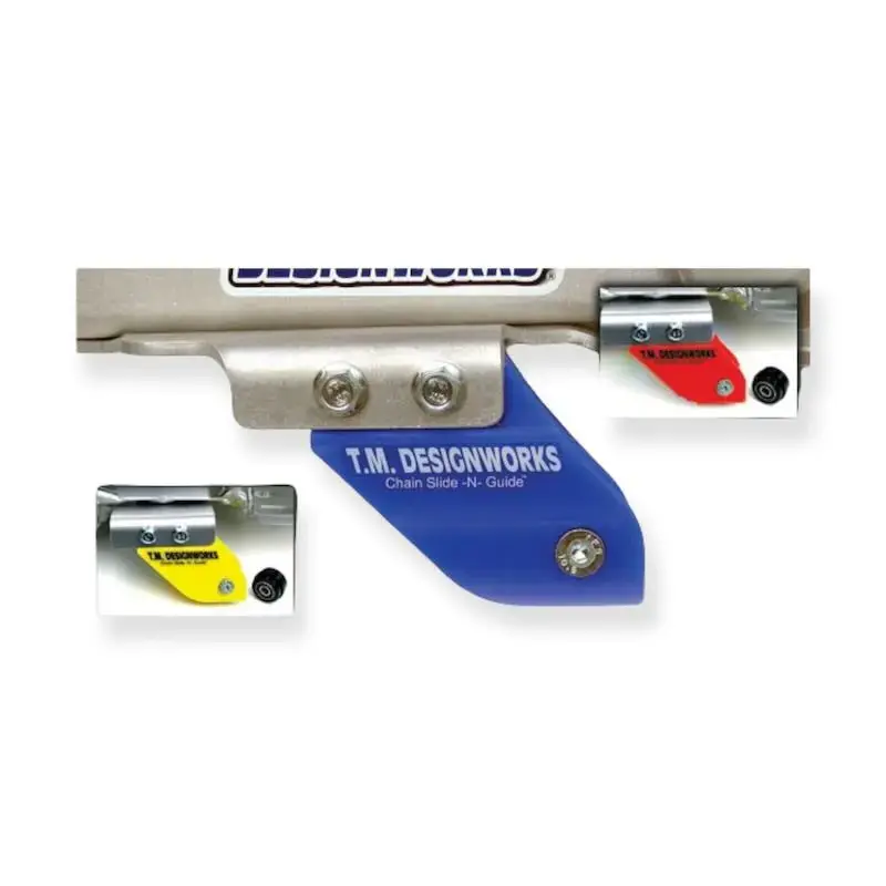 Livraison Express PATIN CHAINE ARRIERE BLEU AVEC SUPPORT ALU YAMAHA YFZ 450R 09-11