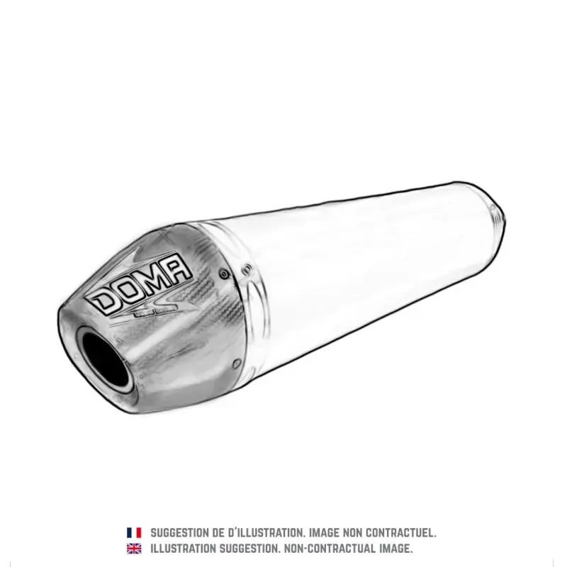 Silencieux 4 temps pour YAMAHA YZF 450 (14-17) Aluminium / Carbone Remise