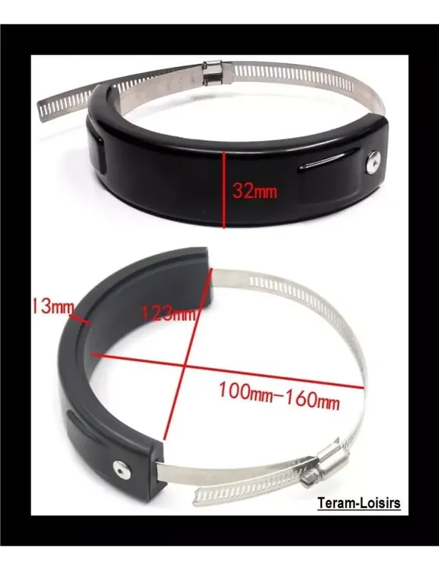 Protection de Silencieux Pot Echappement Moto Noir Universel NEUF Affaire À Saisir