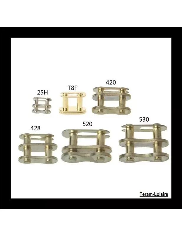 2 ATTACHES RAPIDES DE CHAÎNE 420 MOTO APRILIA GILERA DERBI MBK PEUGEOT DIRT NEUF Haute Qualité