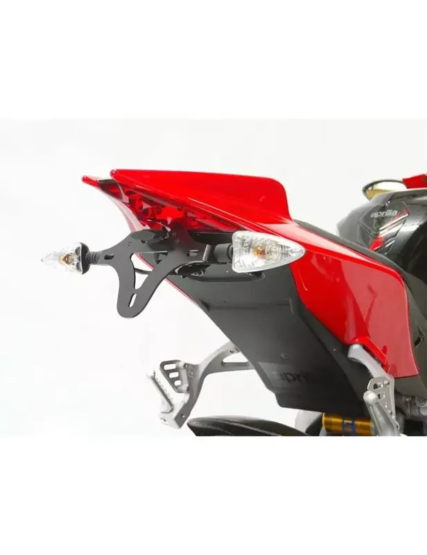Support de plaque R&G RACING noir Aprilia Authentique