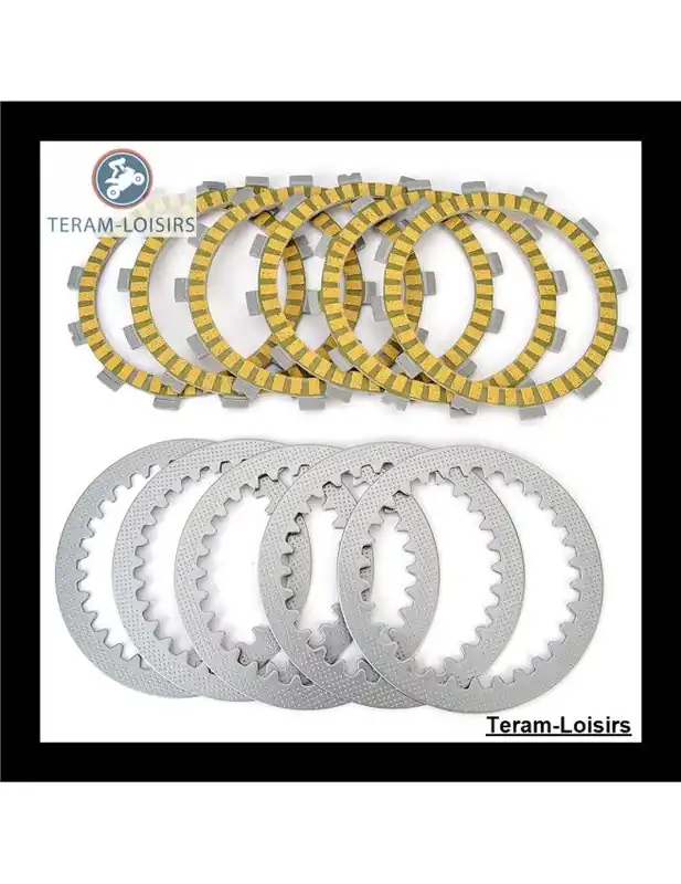 Kit Disques garnis + lisses Embrayage pour Suzuki RG 125 Gamma de 1986 1987 1988 1989 1990 Usine Directe