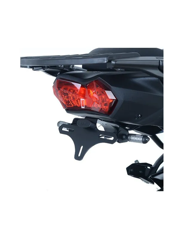 Satisfait Ou Remboursé Support de plaque R&G RACING noir Kawasaki Versys 1000