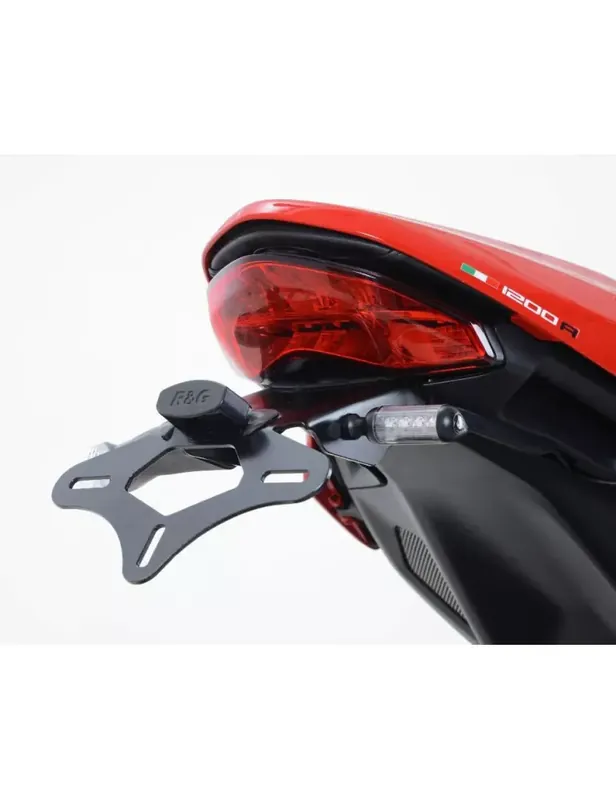 Support de plaque R&G RACING noir Ducati Monster 1200R Satisfait Ou Remboursé