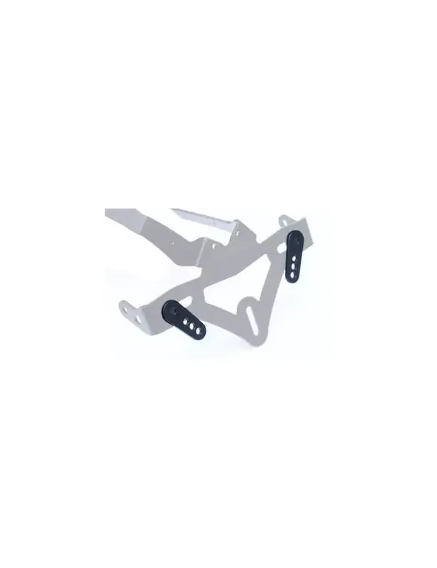 Adaptateur de plaque d'immatriculation R&G RACING noir pour support de plaque Produit De Marque
