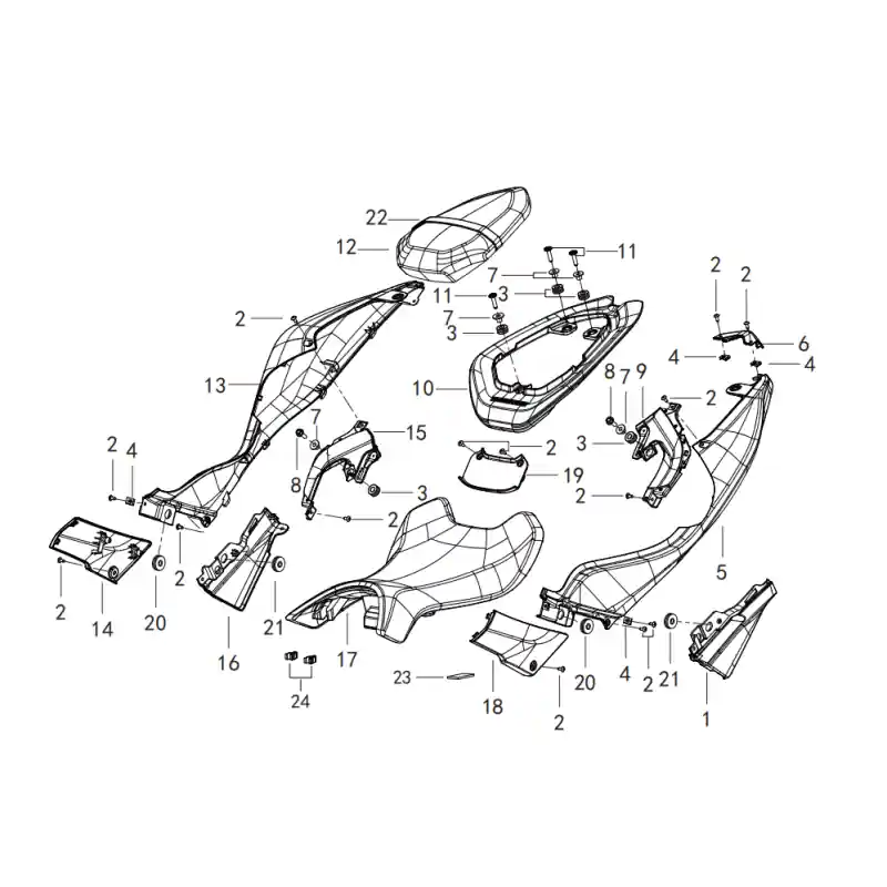 Meilleur Prix Selle / Coque Arrière 2 – VIS ST4.2X13 QJ