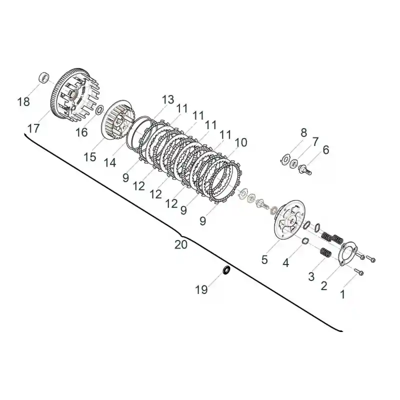 Paiement Sécurisé Embrayage 1 – VIS M6X25MM QJ