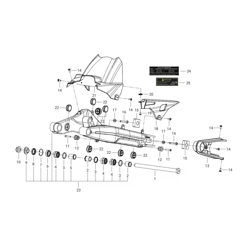 Prix Promo Bras Oscillant 11 – VIS M6X25 QJ