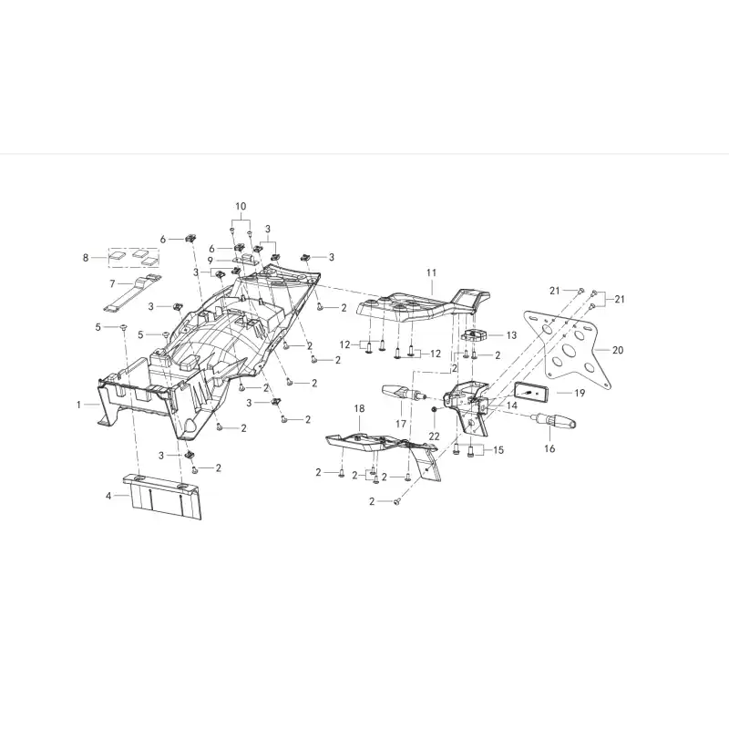 Réduction Passage de Roue / Clignotants Arrière 10 – VIS ST4.2X13 QJ