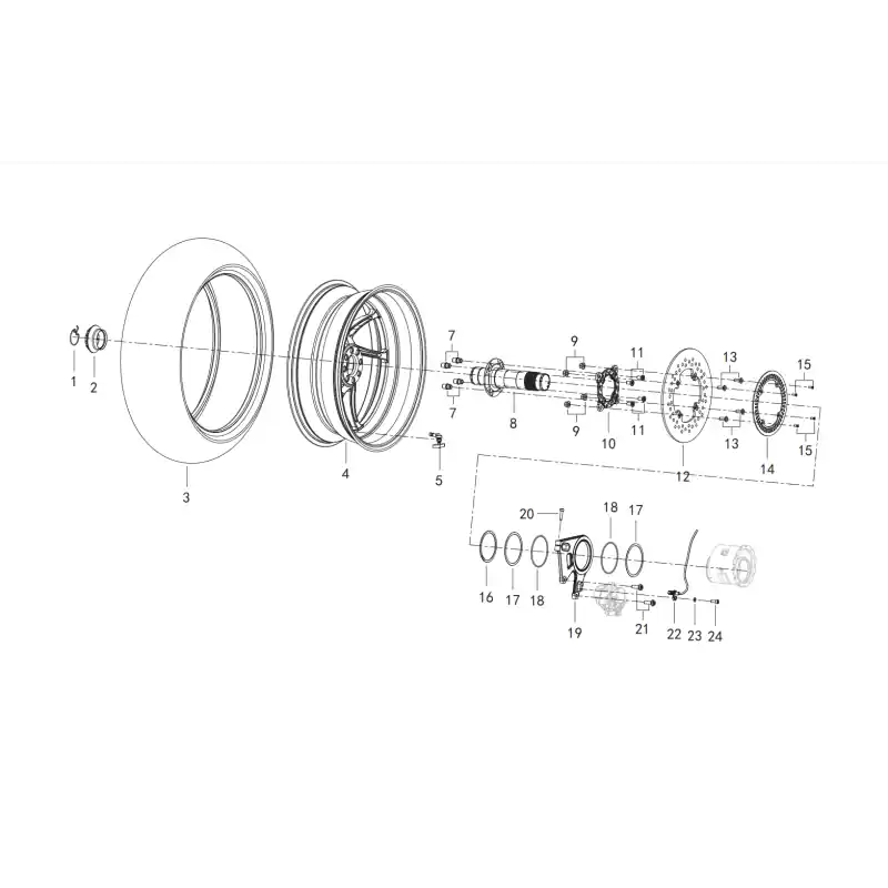Seulement Aujourd&rsquo;hui Roue Arrière 20 – VIS M6X25