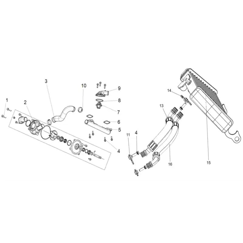 Pompe à Eau / Radiateur d'Huile 4 – VIS M6X20 QJ Prix Promo