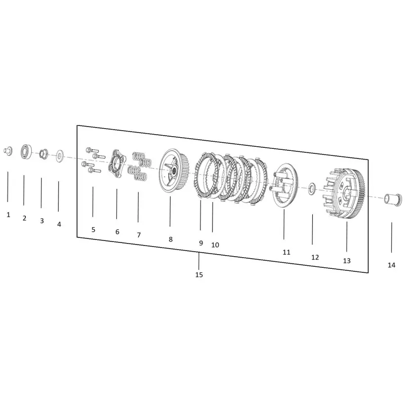 Embrayage 5 – VIS M6X25 QJ Réduction