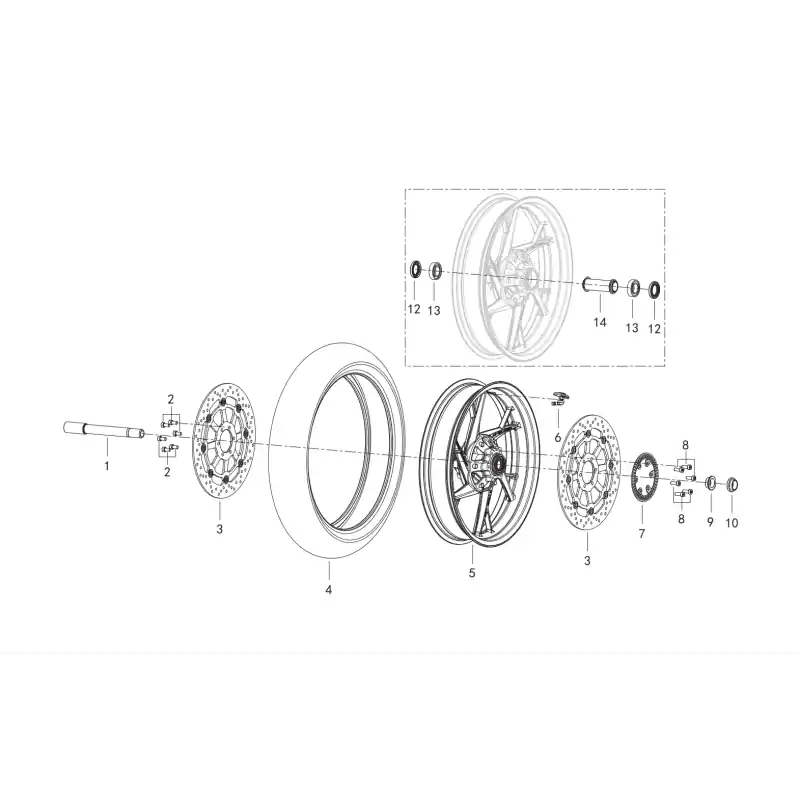 Roue Avant 7 – DISQUE ABS AV SRK 800 Super Prix