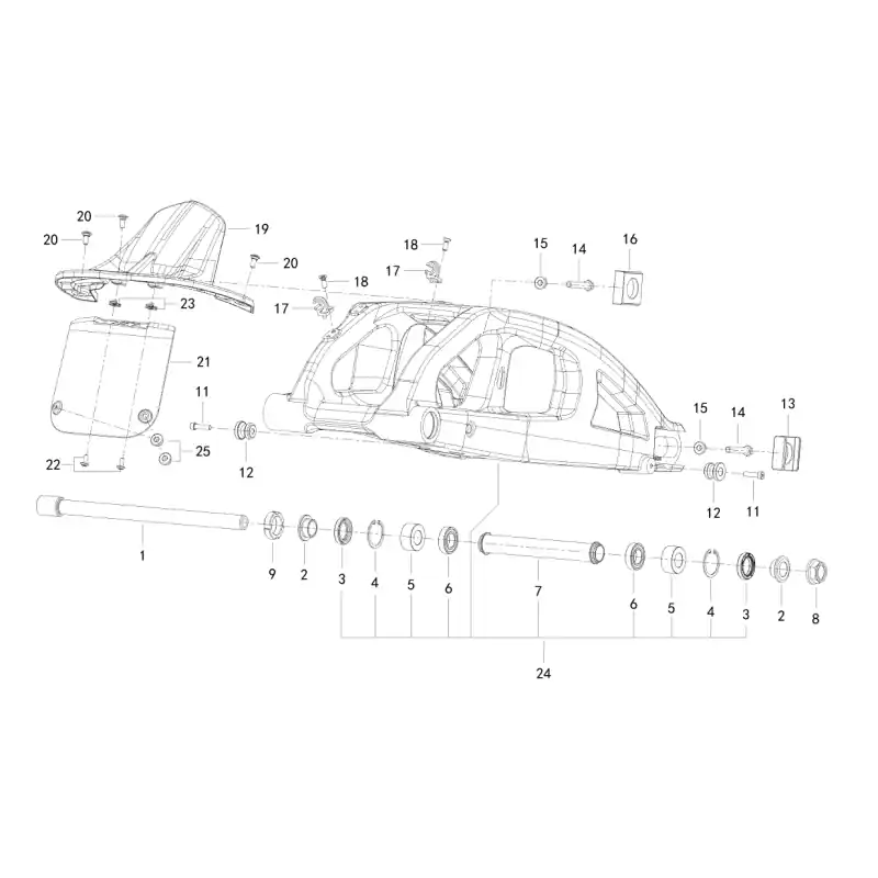 Bras Oscillant 11 – VIS M6X25 QJ Meilleure Vente