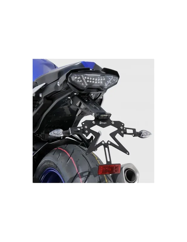 Platine Ermax aluminium anodise noir pour support de plaque MT 10 2016/2017 Meilleure Vente