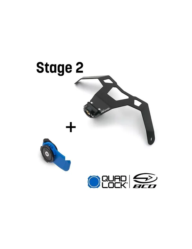 Support Quadlock BCD Xmax 125 Xmax 300 23-24 (Version STAGE 2) Dernier Modèle