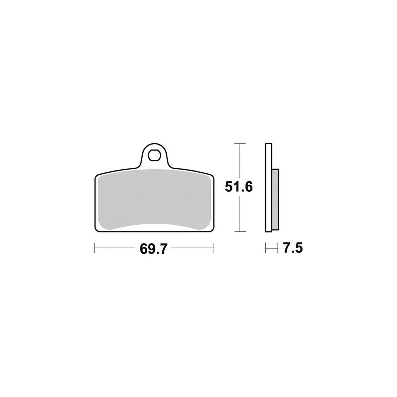 Authentique Plaquettes de frein AVANT Perfect fritté Aprilia RS4 125 4t / RS 125 4t