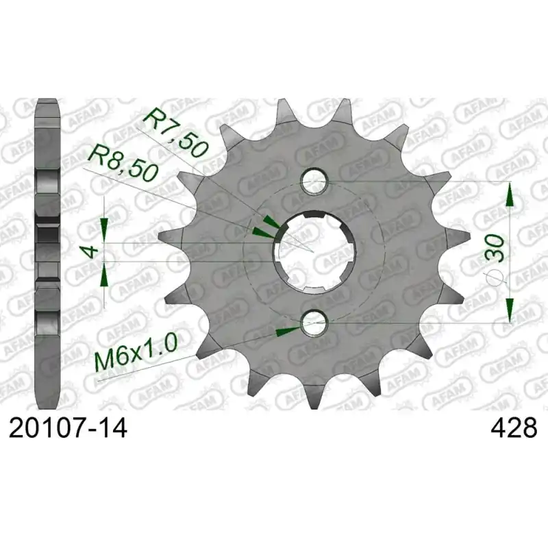 Achat Immédiat Pignon 14 dents pour chaine 428