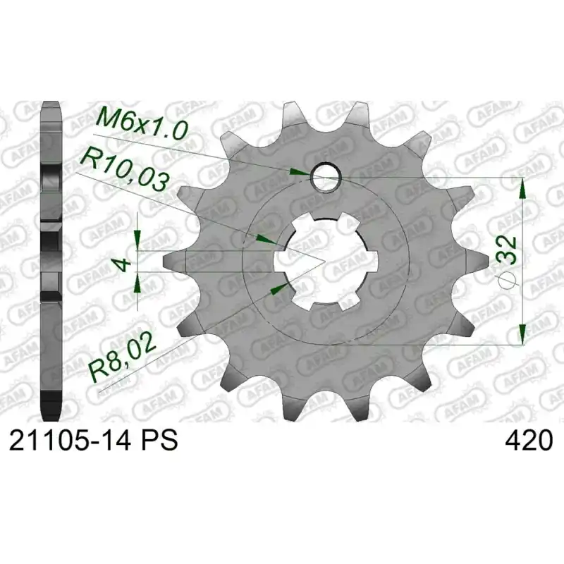 Acheter Direct Pignon 14 PS dents pour chaine 420