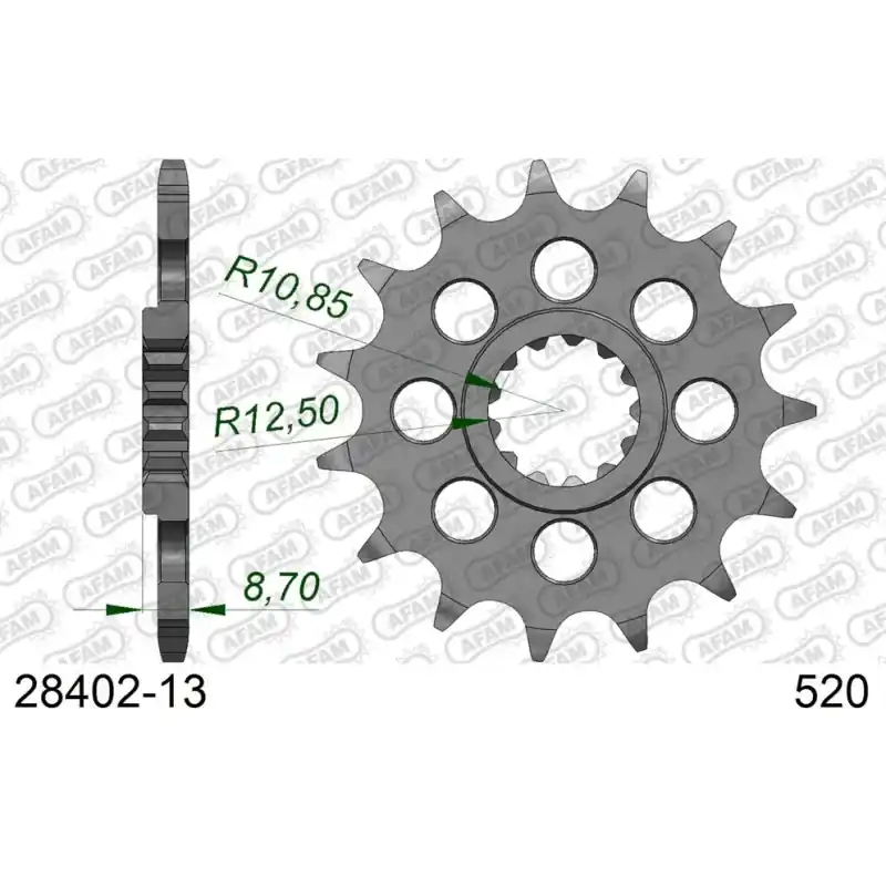 Super Prix Pignon 13 dents pour chaine 520