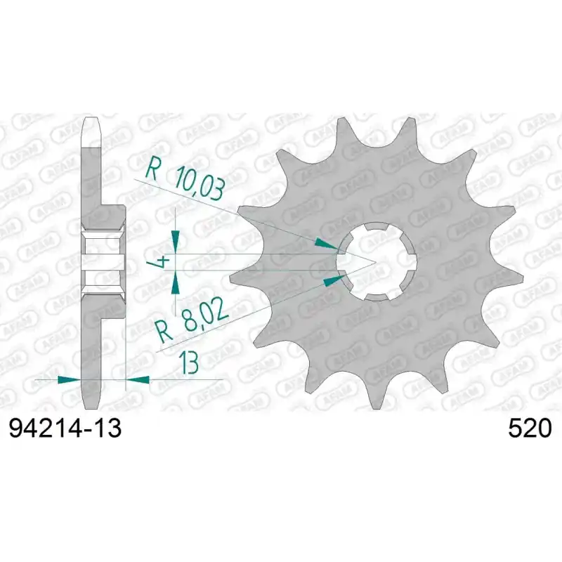 Achetez Aujourd&rsquo;hui Pignon 13 dents pour chaine 520