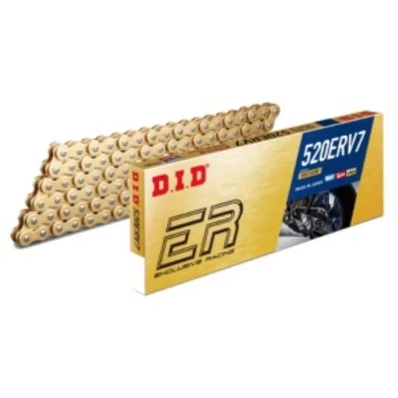 Chaine DID 520ERV7 X-Ring Ultra Renforcée Pas de 520 – Couleur Or Pas Cher