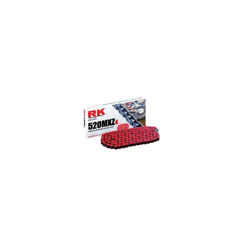 Produit De Marque Chaine RK NR520MX Motocross Ultra Renforcée Pas de 520 – Couleur Rouge