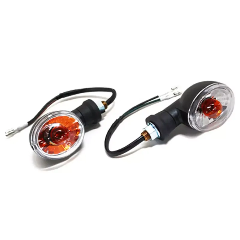 Expédition Rapide Clignotants universels ovales noir transparent BAU9S homologués CE (paire)