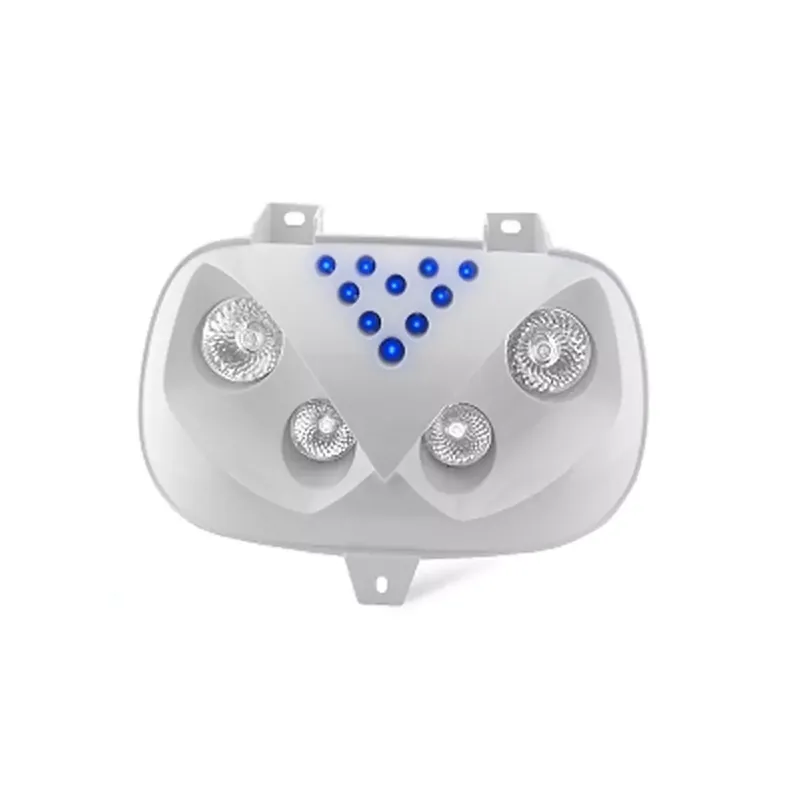 Double Optique MBK Booster YAMAHA Bw's avant 2004 – 4 x 20w Blanc à leds bleu Remise