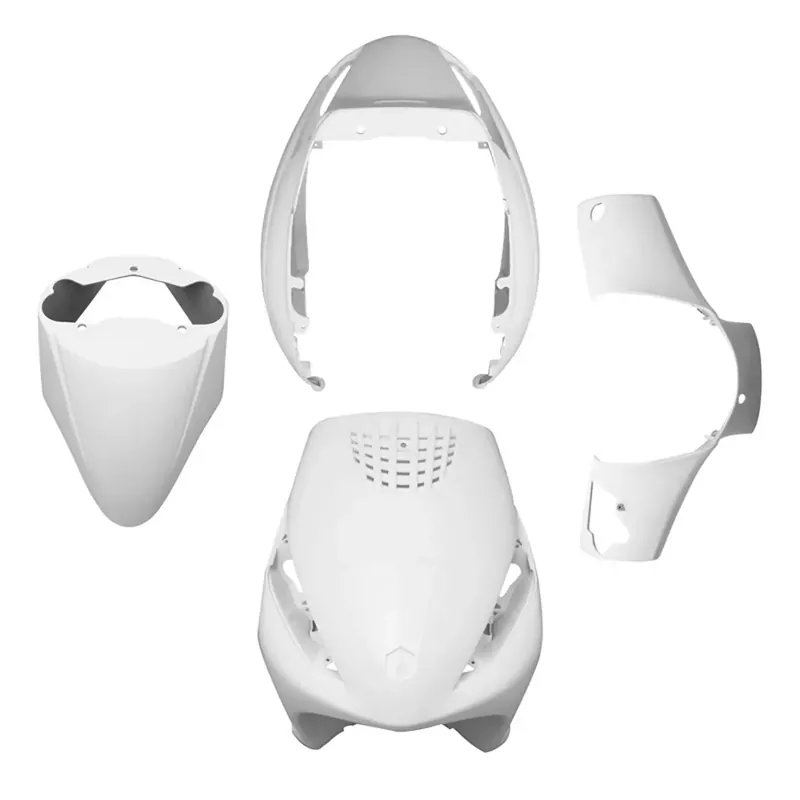 Kit Carénages / Carrosserie Piaggio Zip – Blanc Brillant 4 pièces Quantité Limitée