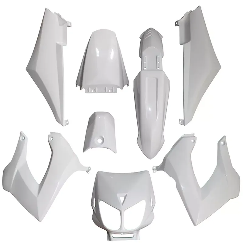 Kit Carénages Derbi Senda avant 2011 – Blanc Brillant Commander Vite
