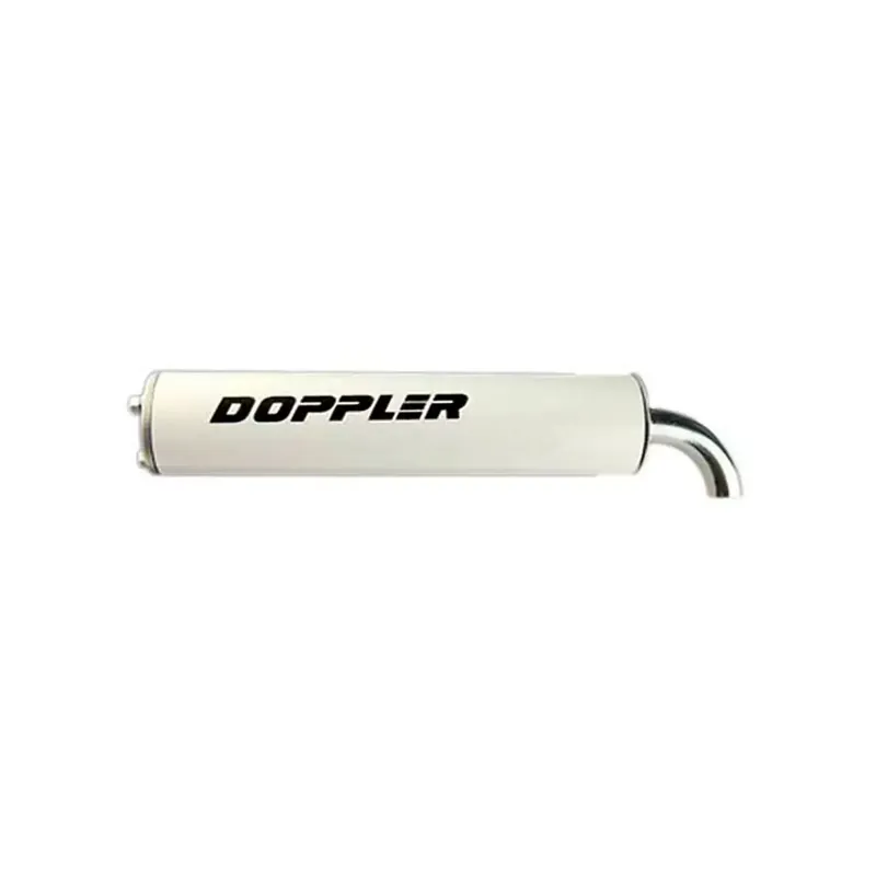 Silencieux de pot Scooter – DOPPLER S3R Blanc Expédition Rapide