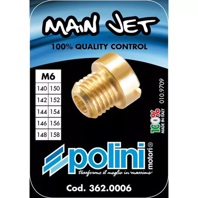 Dernière Chance Gicleur Principal DELLORTO PHBN PHVA PHVB 140 à 158 – Coffret de 10 POLINI