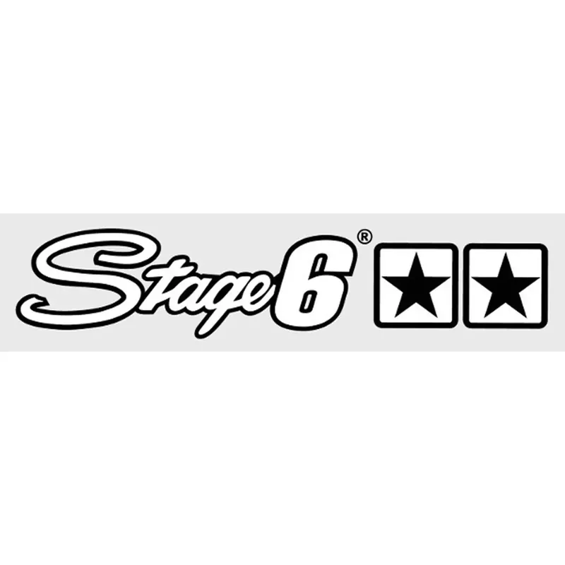 Certifié Autocollant / Sticker – Stage6 Blanc 25×4.5cm