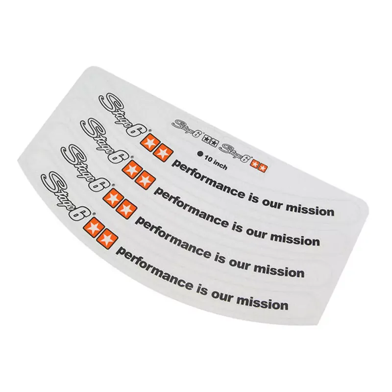 Prix Bas Autocollant / Sticker de jante – Stage6 10 pouces Blanc
