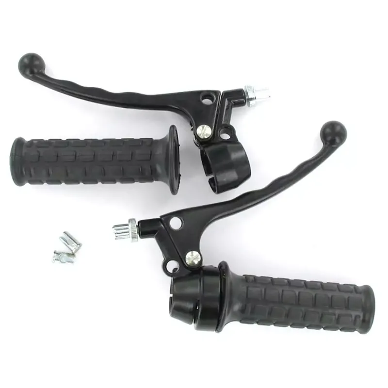 Offre Du Jour Kit Leviers Frein / Accélérateur – Vintage Levier à Boule Alu Noir