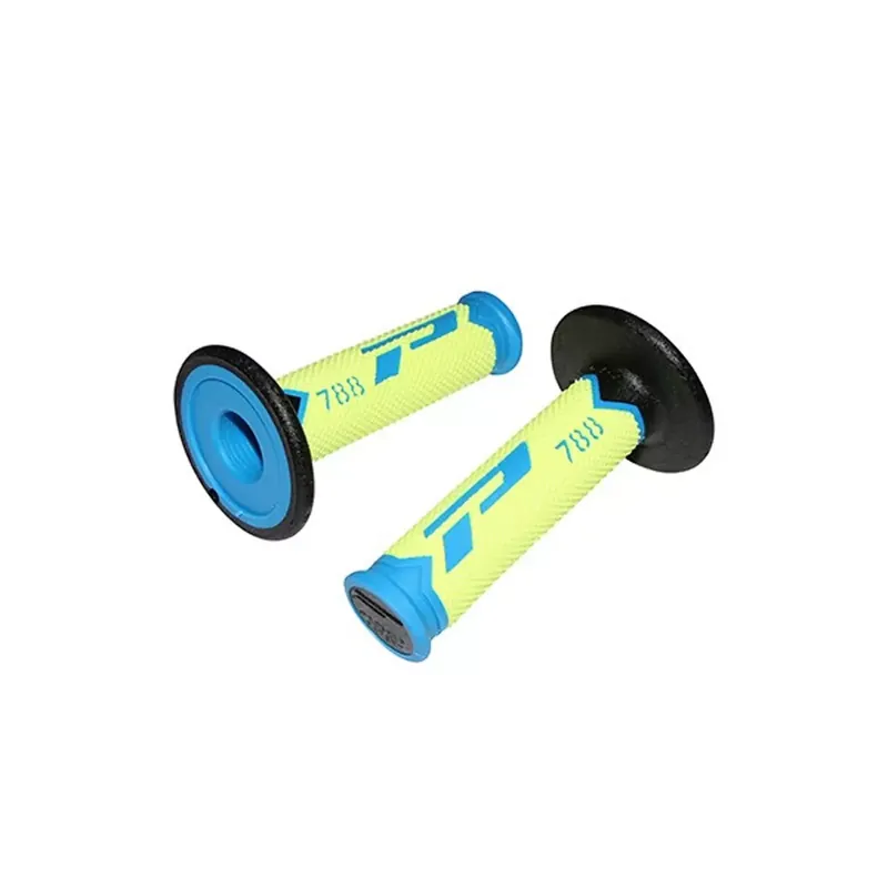 Poignées de Guidon – Progrip 788 Off Road Bleu / Jaune fluo / Noir Offre Exclusive