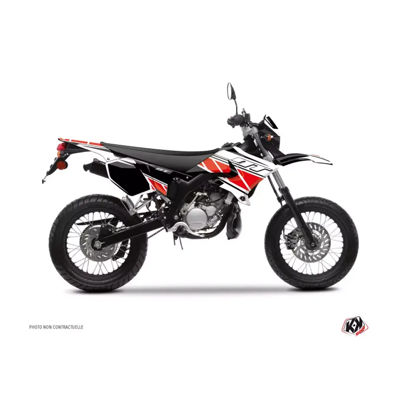 Kit Deco Yamaha DT à partir de 2003 – Kutvek Replica Rouge Commander Maintenant
