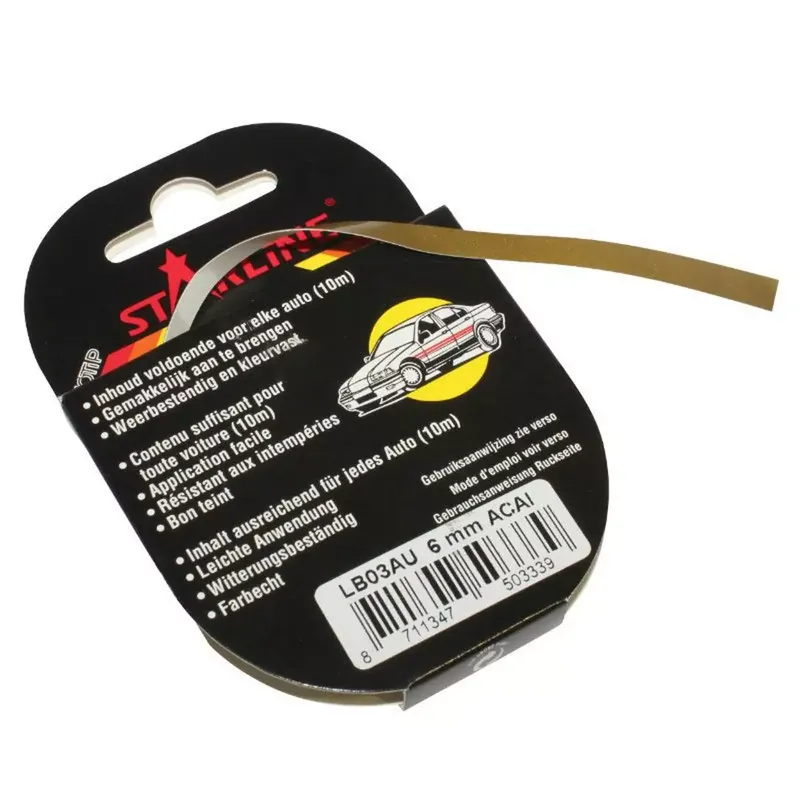 Offre Limitée Liseret / Sticker Jante – 6mm Or Motip Solidline