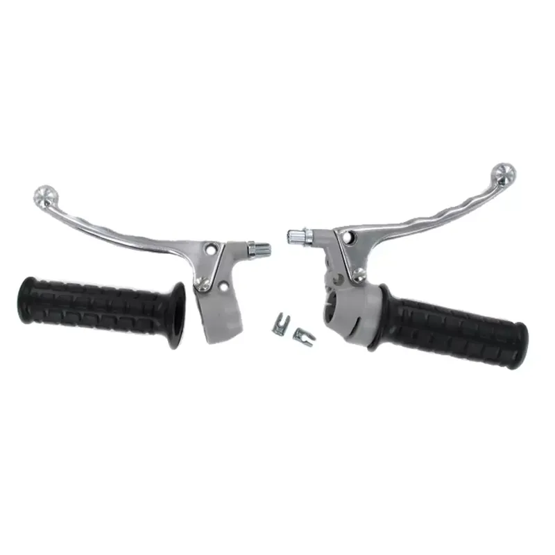 Remise Kit Leviers Frein / Accélérateur – Vintage Levier à Boule Alu Gris