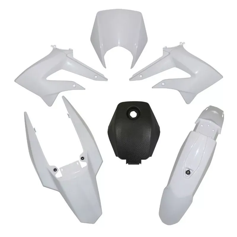 Bon Plan Kit Carénages Derbi Senda DRD à partir de 2011 – 6 pièces Blanc Brillant