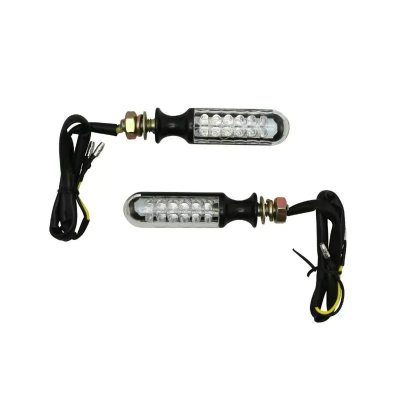 Clignotants Avoc Atami 12 LED transparent noir moto Nouvel Arrivage