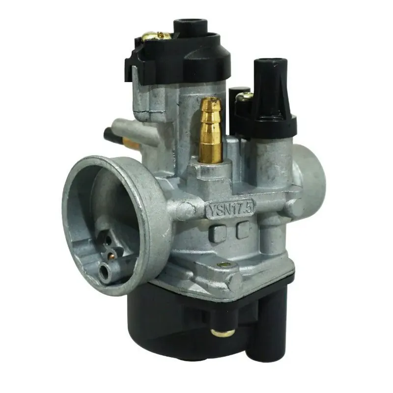 Réduction Carburateur 17.5mm – Premium Type PHBN sortie gaz coudée / starter à câble / dépression / graissage séparé / réchauffeur