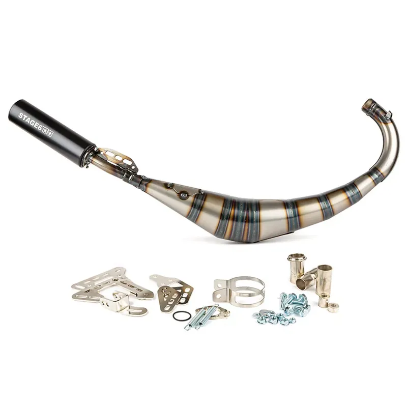 Pot Passage Bas AM6 Derbi Senda 50 / 88cc – Streetrace CNC Noir Stage6 Meilleur Prix