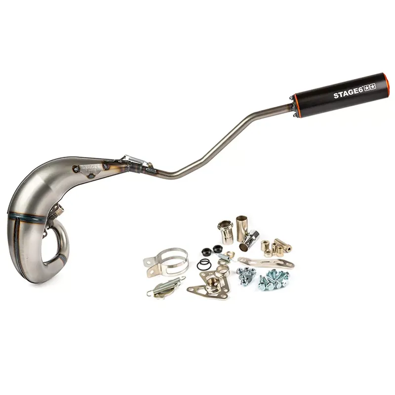 Authentique Pot Passage Haut Gauche Beta RR 50 / 77cc – Streetrace CNC Noir / Orange Stage6