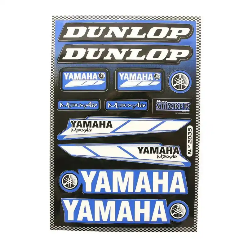 Offre Limitée Kit Déco Autocollant / Sticker – Yamaha / Dunlop 330 x 220 mm