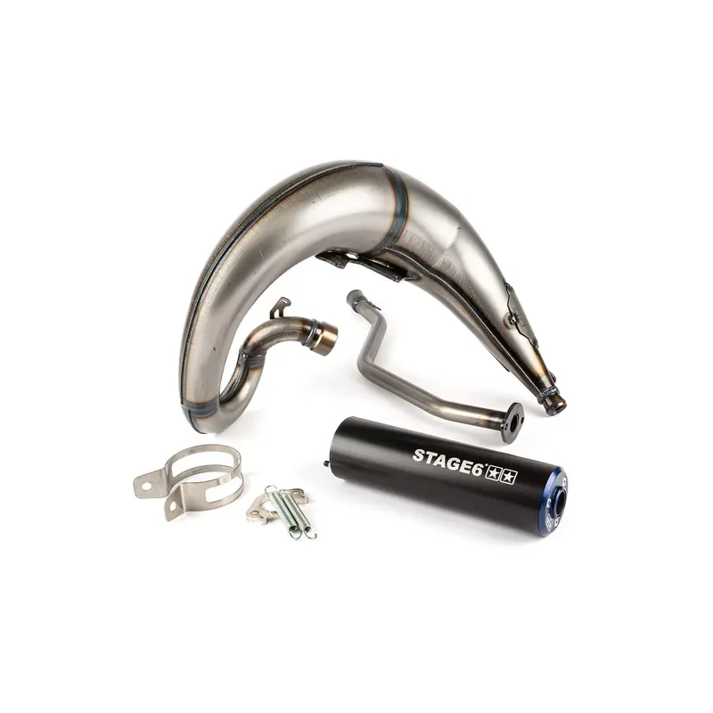 Pot Passage Haut Gauche MBK X-Limit Yamaha DTR 50 / 77cc – Streetrace CNC Noir / Bleu Stage6 Paiement Sécurisé