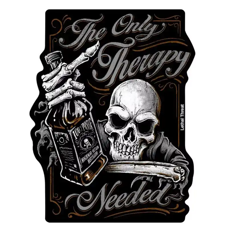 Autocollant / Sticker – LETHAL THREAT Mini Only Therapy 6 x 8cm Offre Du Jour